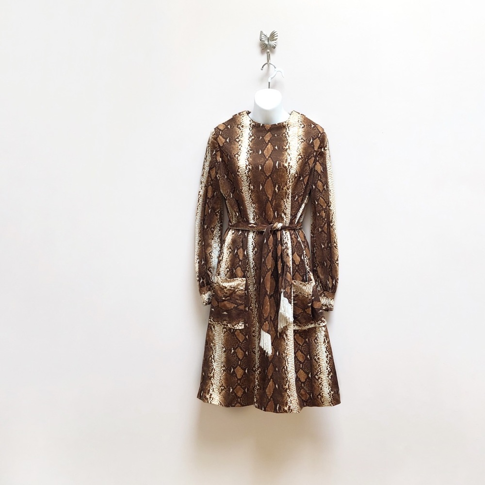 VINTAGE JOAN LESLIE SNAKESKIN DRESS